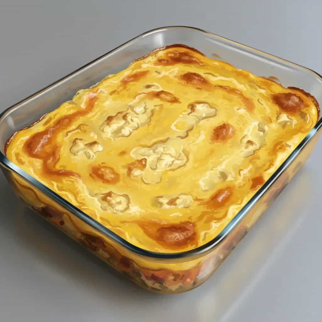 Torta de Batata com Carne Moída e Presunto