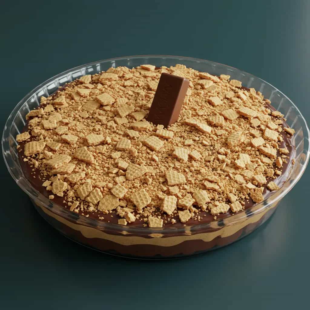 Torta de Bis com Brigadeiro Branco