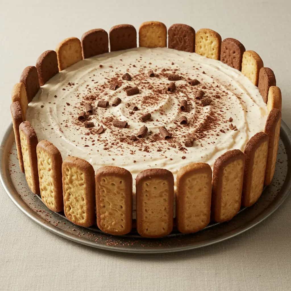 Torta de Bis com Creme de Chocolate