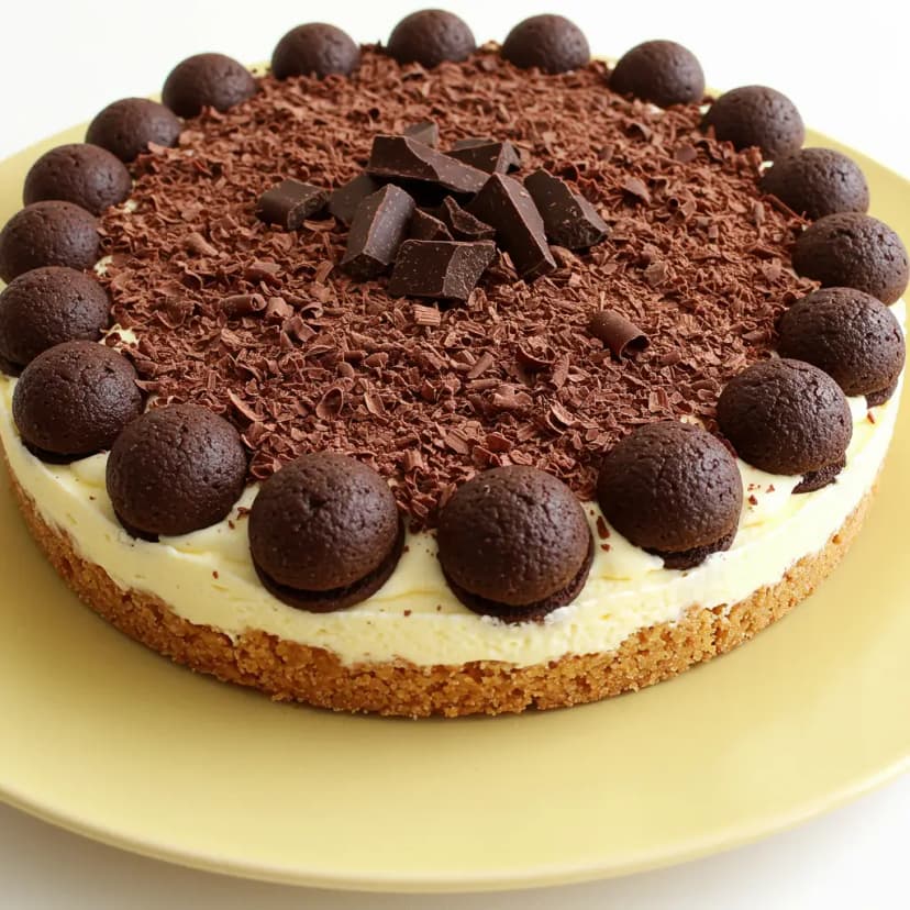 Torta de Biscoito com Ganache de Chocolate