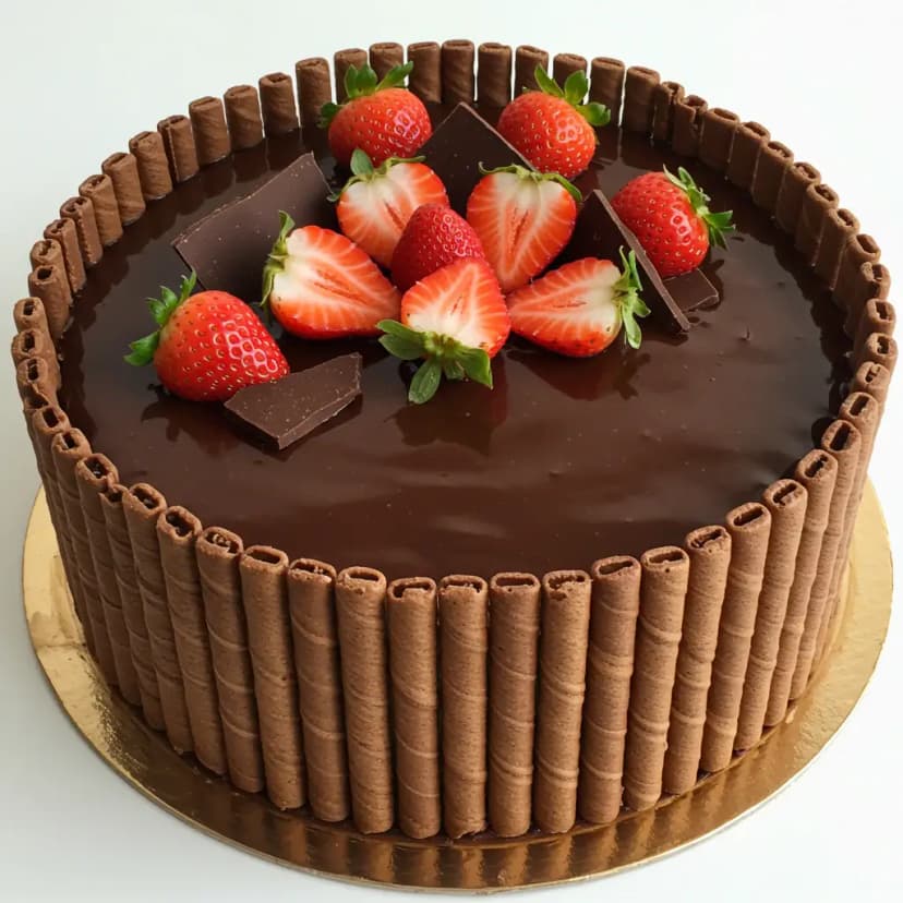 Torta de Brigadeiro, Morango e Prestígio