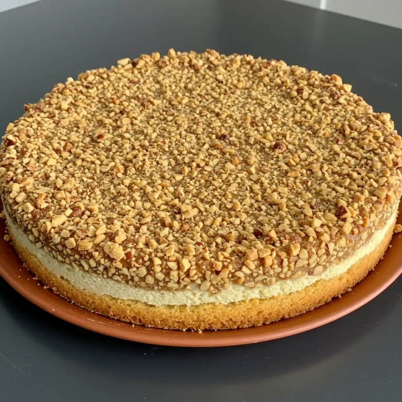 Torta de Chocolate Branco e Nozes
