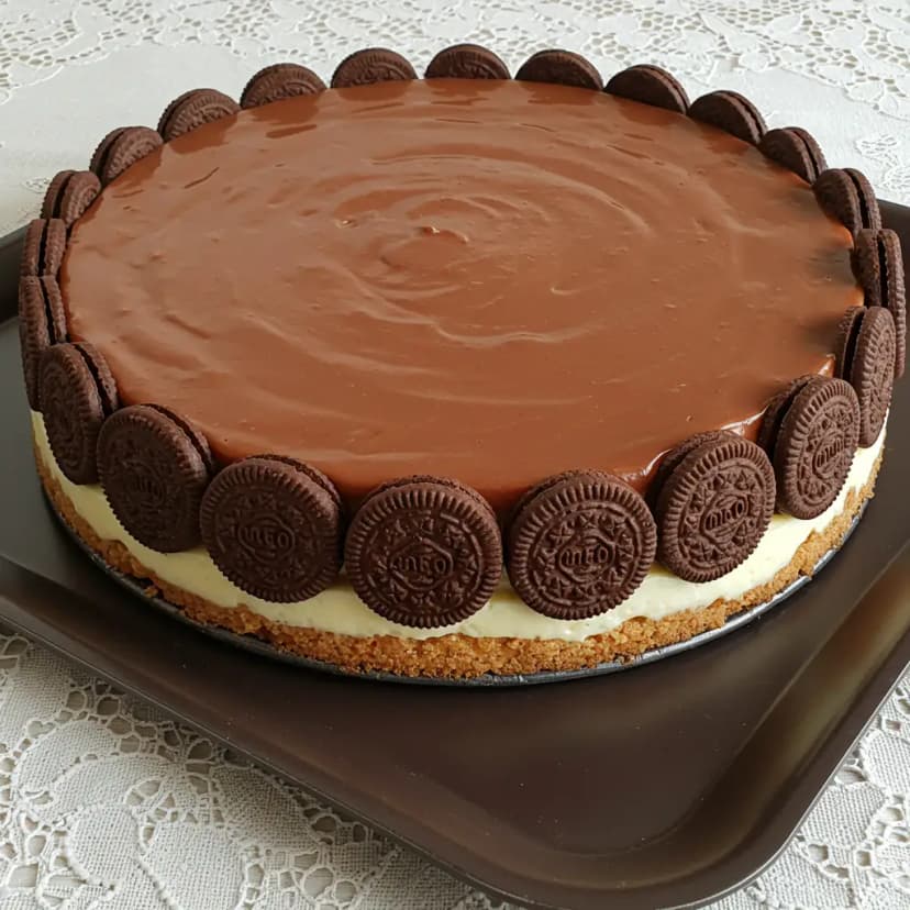 Torta de Chocolate com Camadas Cremosas