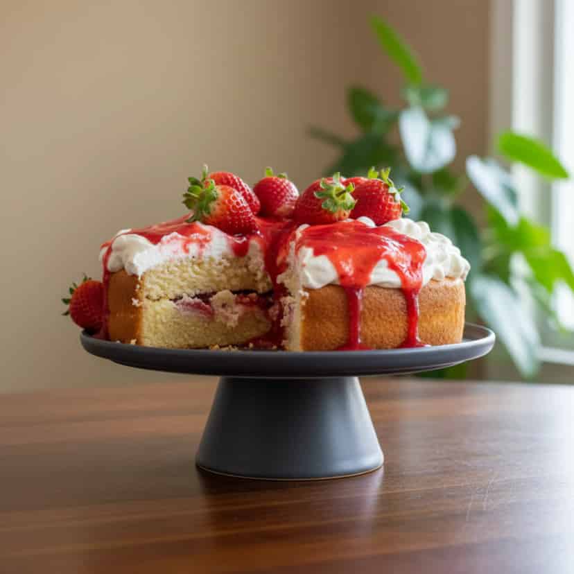 Torta de Frutas Vermelhas com Merengue Crocante