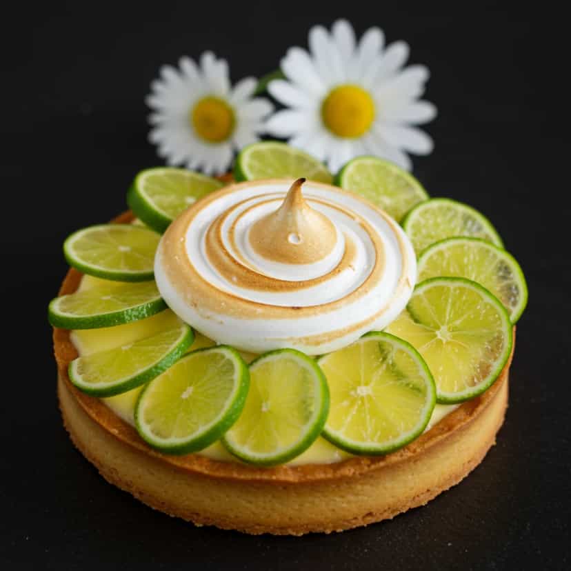 Foto deliciosa de Torta de limão pronta para servir - Tortas & Tortinhas