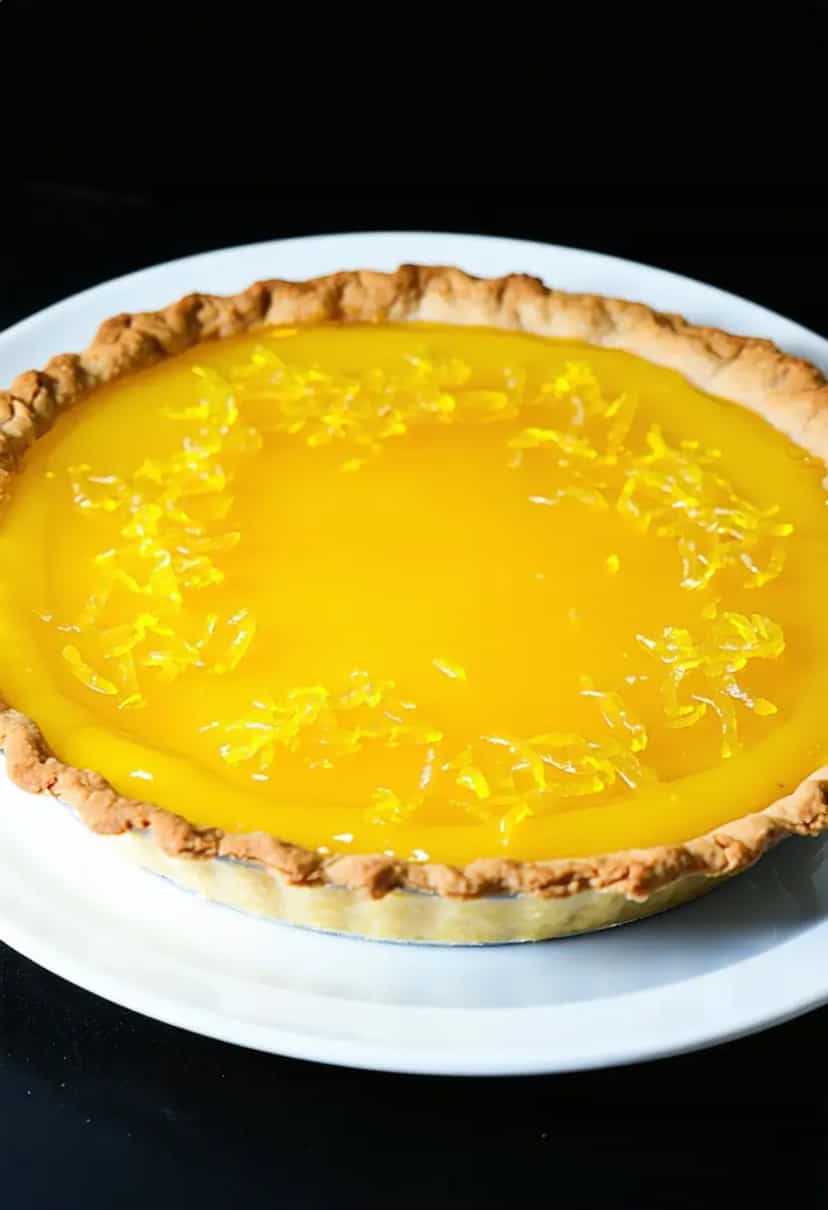 Foto deliciosa de Torta de Limão Clássica pronta para servir - Tortas & Tortinhas