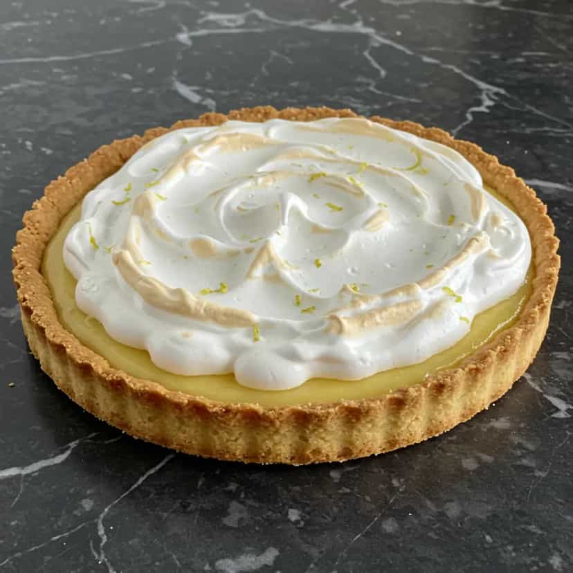 Foto deliciosa de Torta de Limão com Merengue: Receita Fácil e Deliciosa pronta para servir - Tortas & Tortinhas