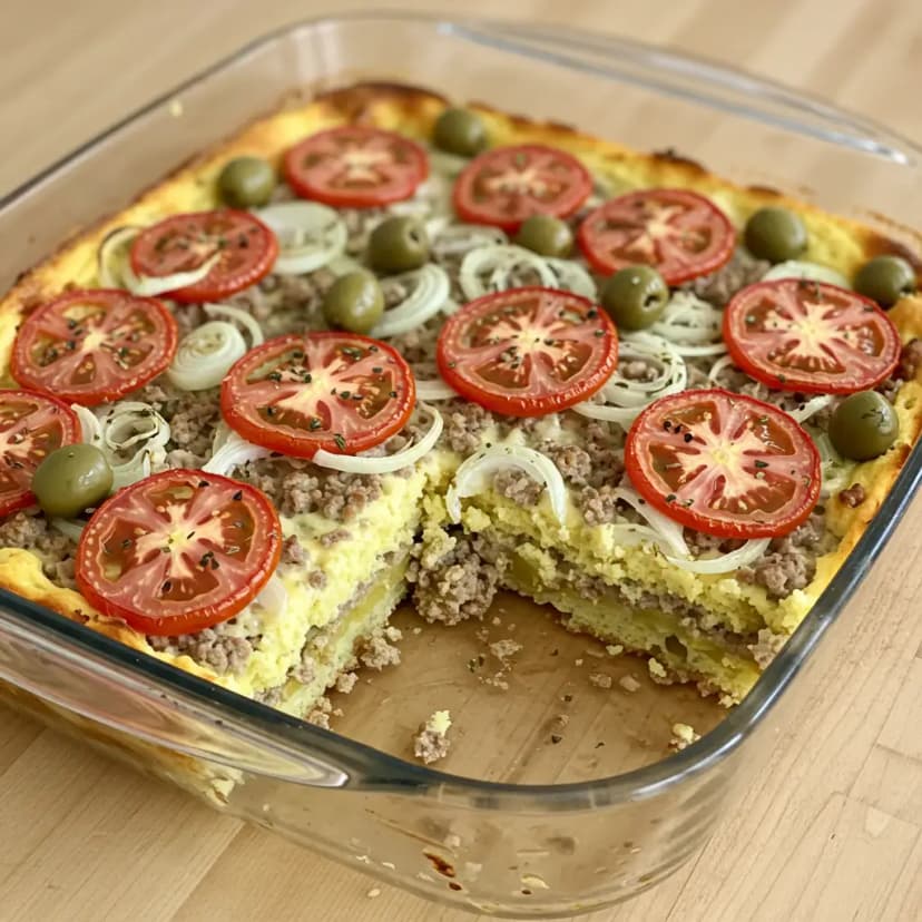 Torta de Liquidificador com Carne Moída