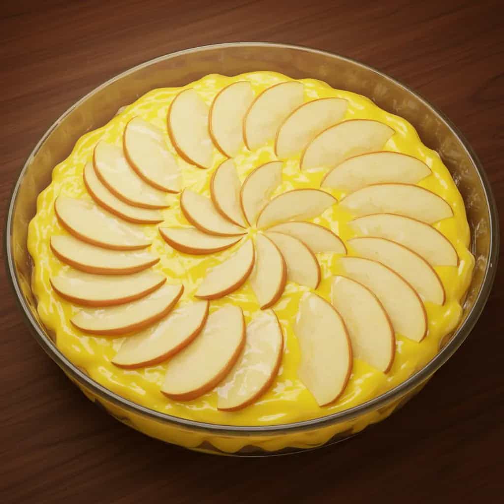 Torta de Maçã com Creme de Laranja