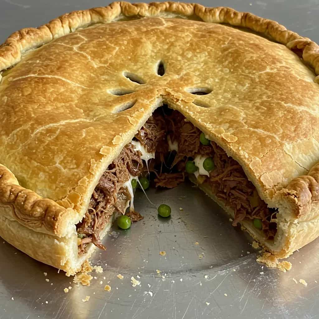 Torta de Massa Podre com Recheio de Acém