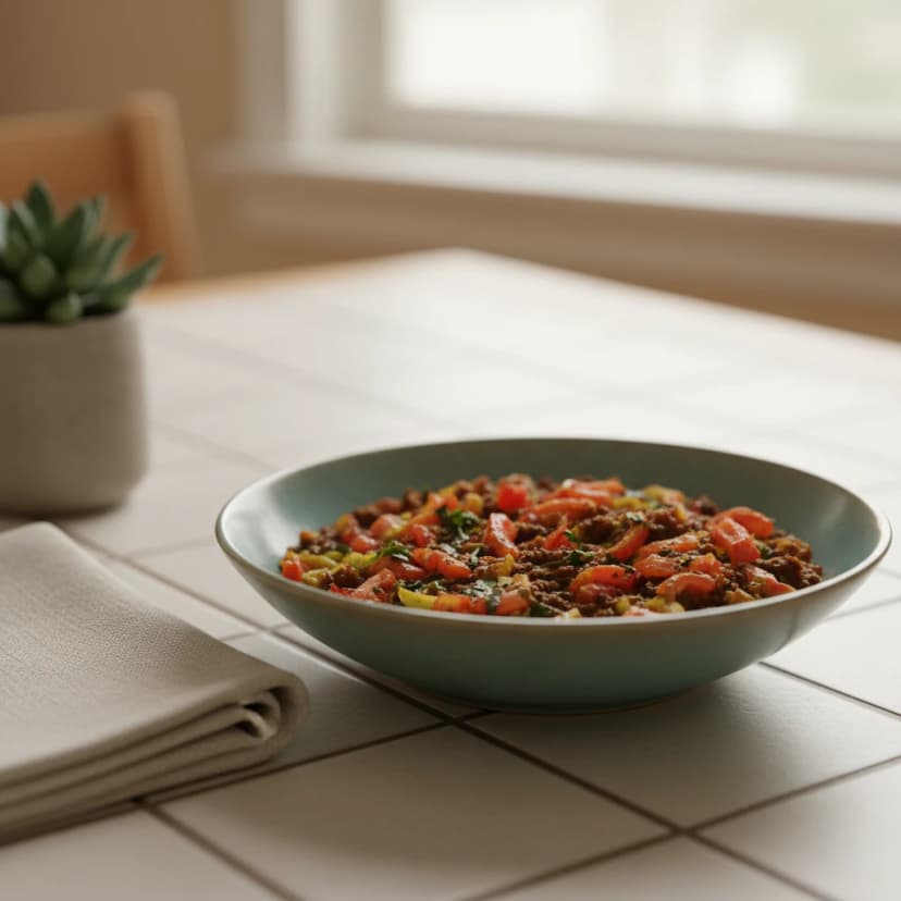 Torta de Milho Cremosa com Carne Moída