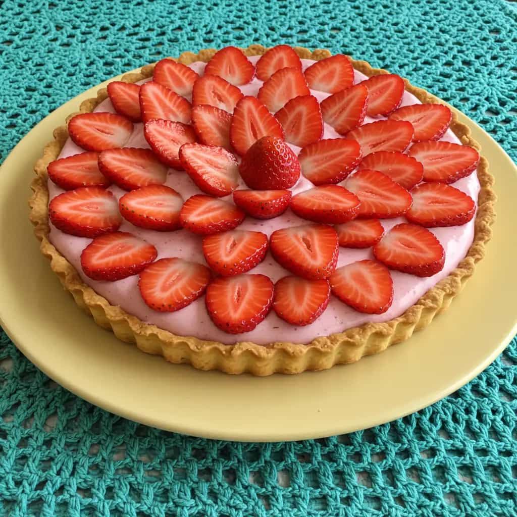 Torta de Morango com Creme de Chocolate