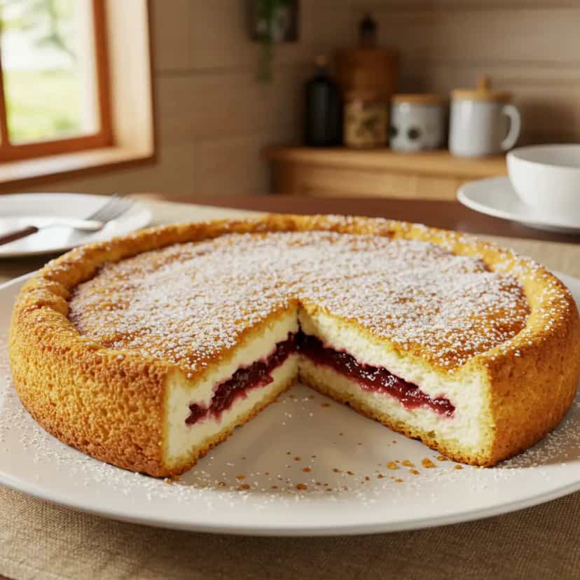 Foto deliciosa de Torta de ricota com goiabada super fácil pronta para servir - Tortas & Tortinhas