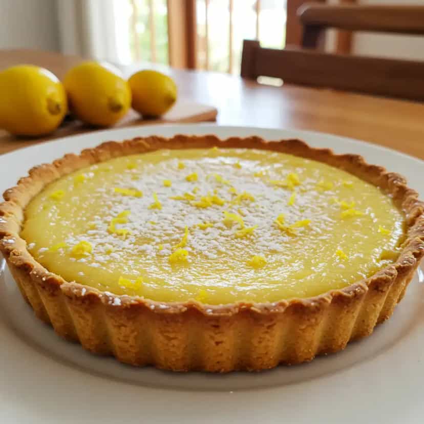 Foto deliciosa de Torta farofa de limão pronta para servir - Tortas & Tortinhas