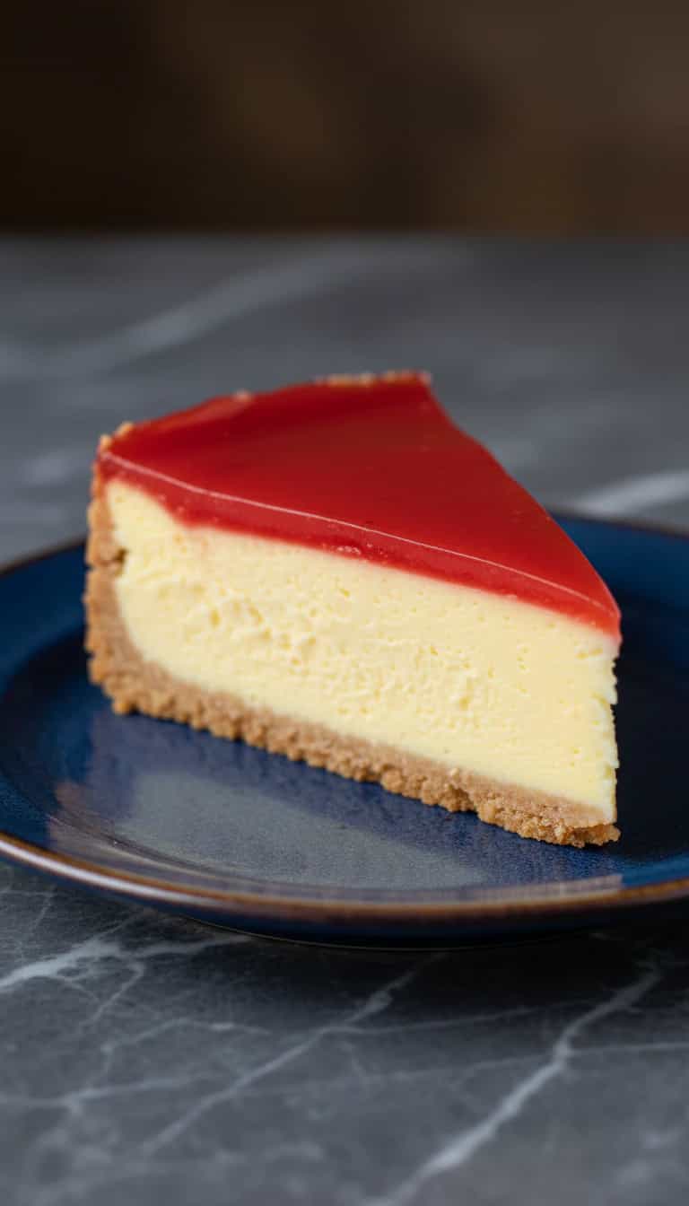 Torta Gelada de Pudim e Morango