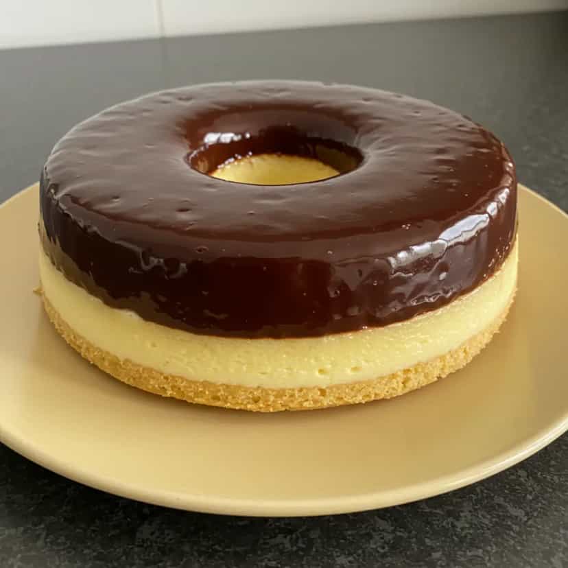 Foto deliciosa de Torta Holandesa Brasileira com Doce de Leite pronta para servir - Tortas & Tortinhas