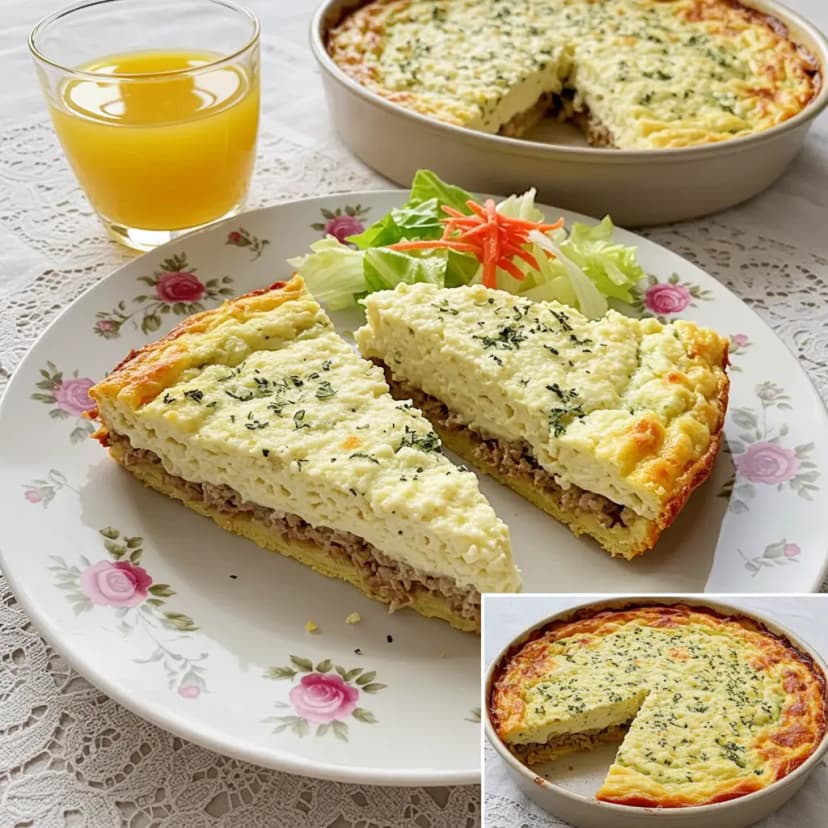 Torta Light de Chuchu com Carne Moída e Ricota