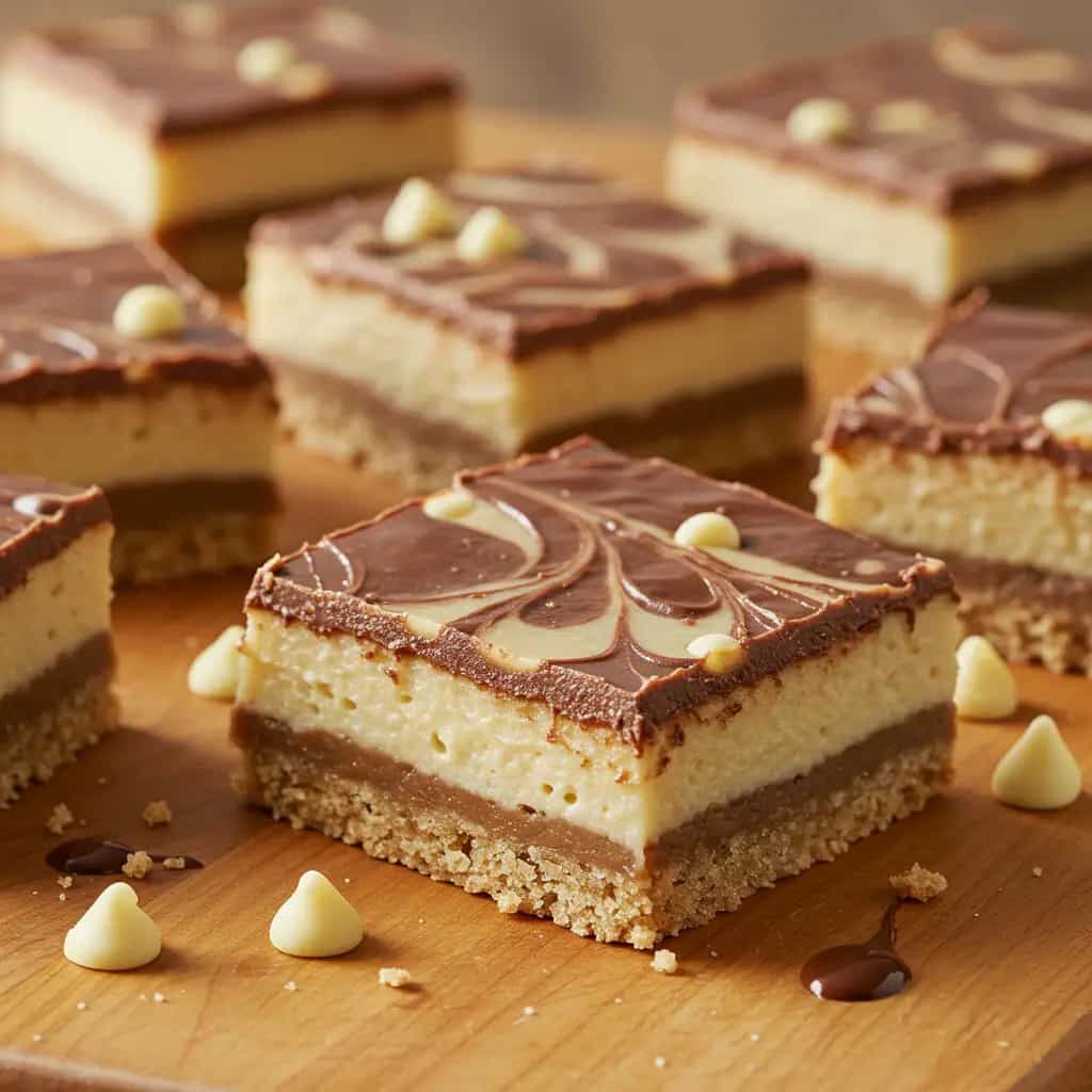 Torta Marmorizada de Amendoim e Chocolate