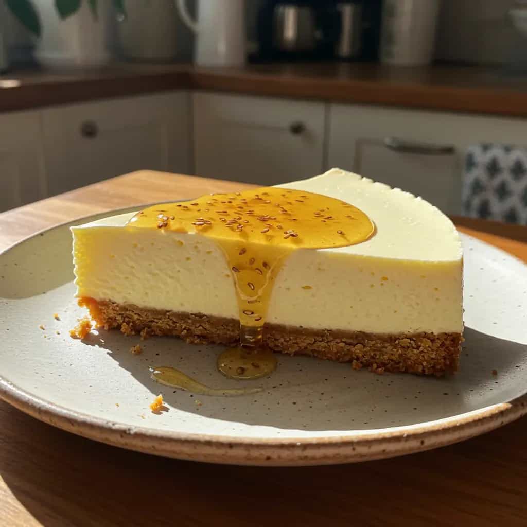 Torta Mousse de Maracujá com Base de Biscoito