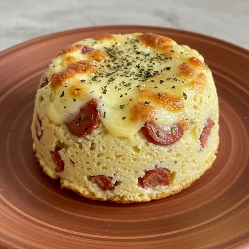 Torta Rápida de Mussarela e Peru