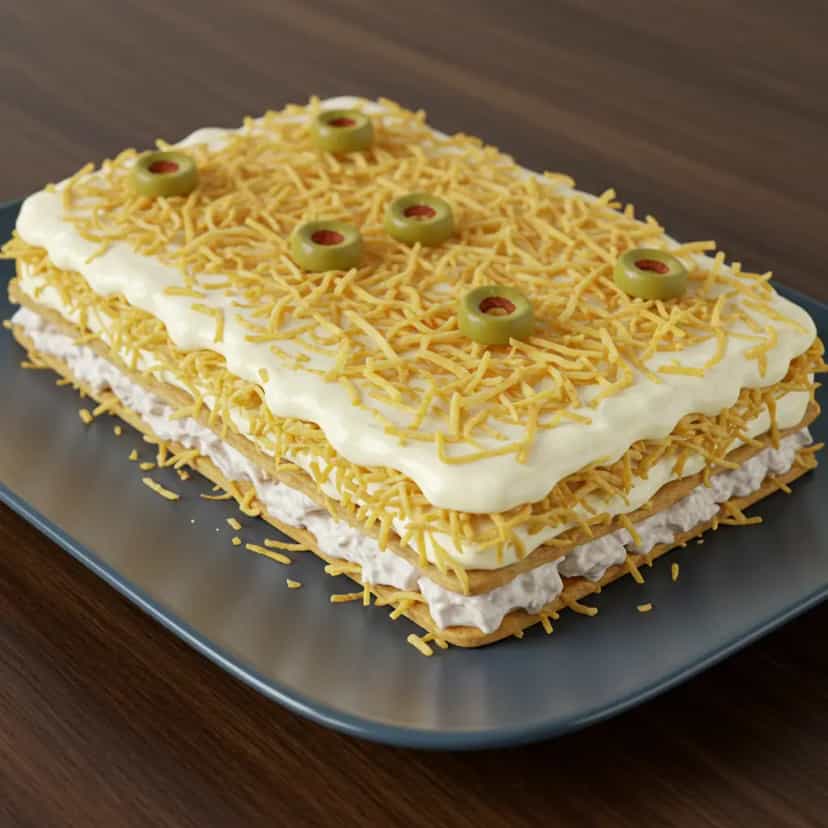 Foto deliciosa de Torta Salgada de Pão de Forma com Frango pronta para servir - Outras Receitas