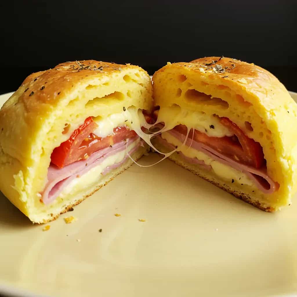 Torta Salgada de Presunto e Queijo