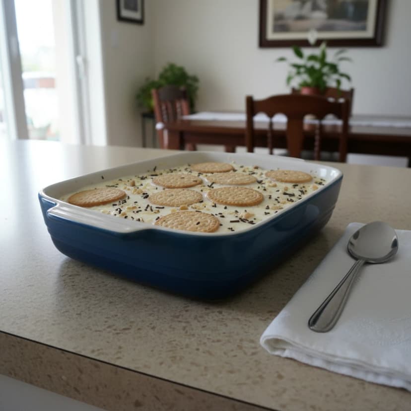 Torta Simples de Bolacha Maria