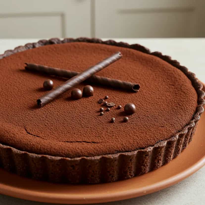 Foto deliciosa de Torta Trufada de Chocolate: Receita Irresistível pronta para servir - Tortas & Tortinhas