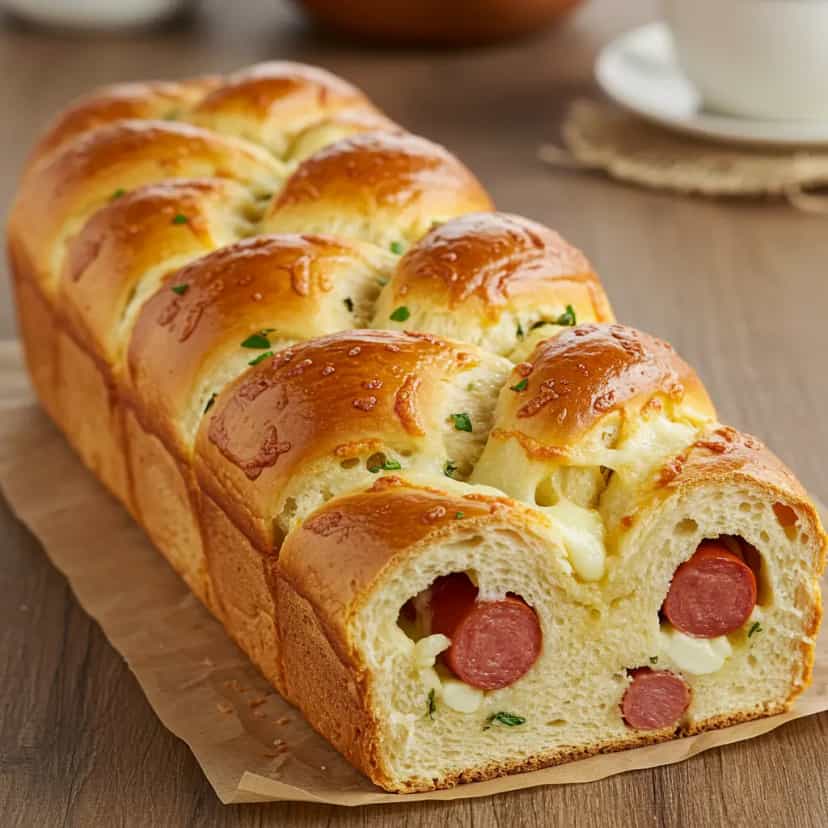 Foto deliciosa de Trança de calabresa pronta para servir - Lanches de Padaria