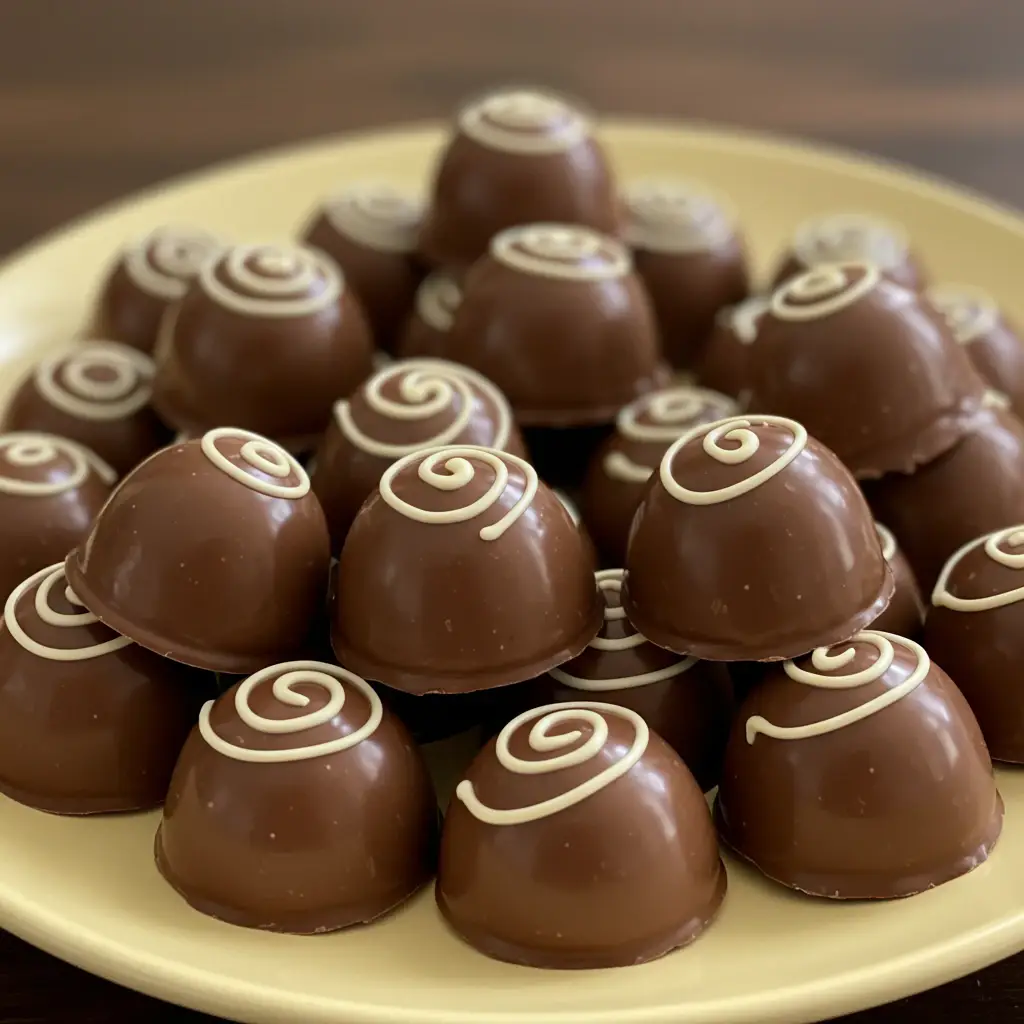 Trufas de Chocolate com Recheio de Doce de Coco