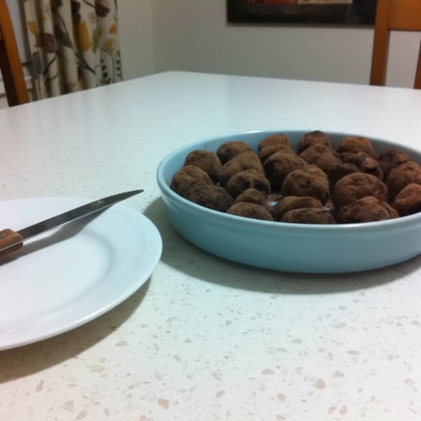 Trufas Low Carb de Chocolate Amargo