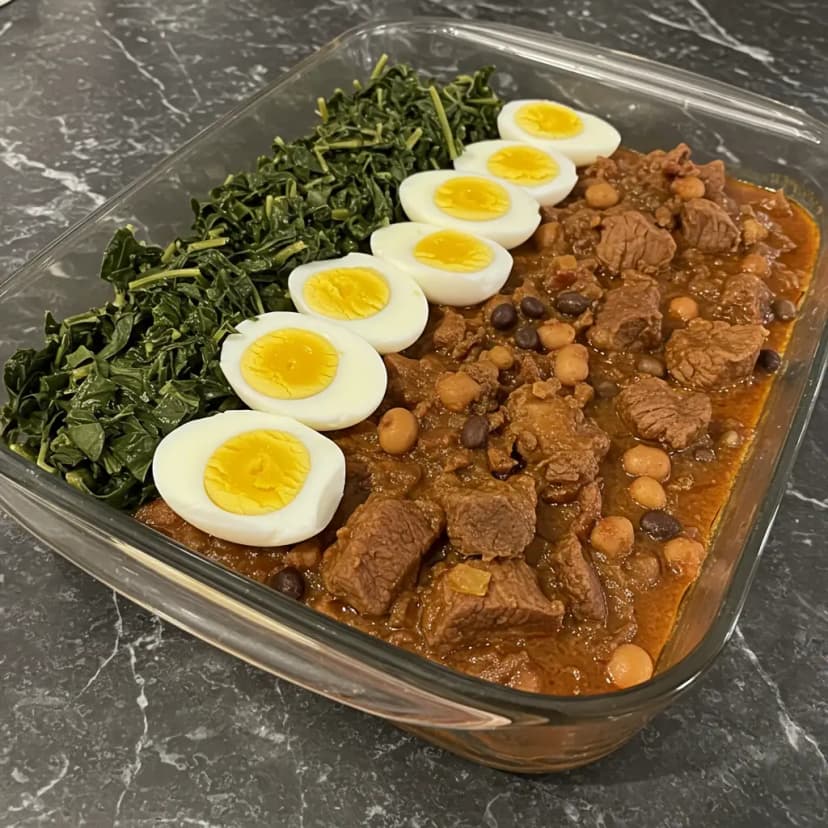 Tutu de Feijão Preto com Aipim e Batata Doce