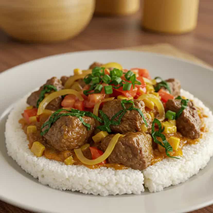 Foto deliciosa de Vaca atolada pronta para servir - Pratos Brasileiros Icônicos