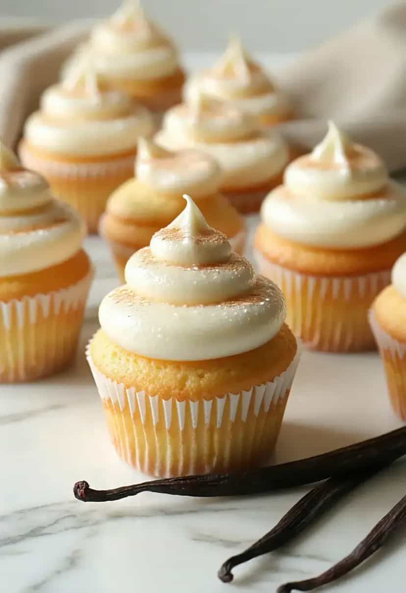 Foto deliciosa de Cupcakes de Baunilha pronta para servir - Bolos & Cupcakes