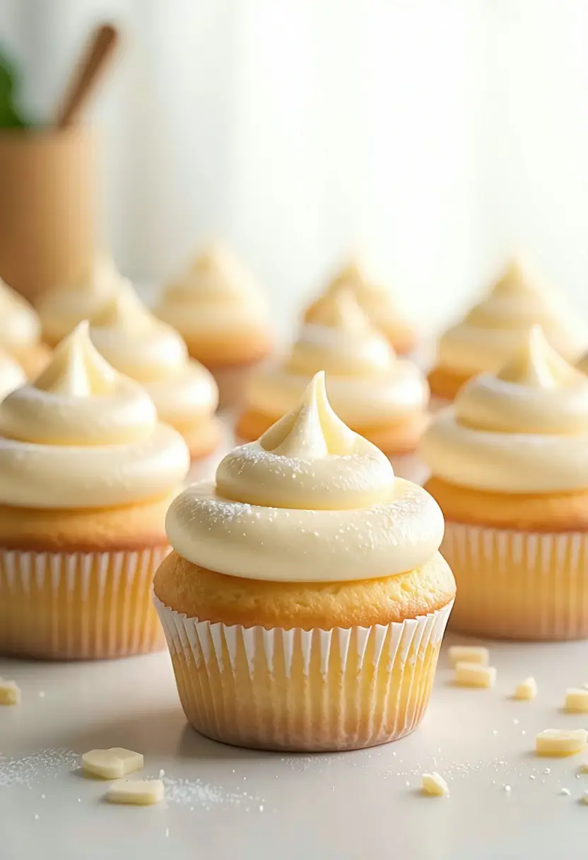 Foto deliciosa de Cupcakes de Baunilha pronta para servir - Bolos & Cupcakes