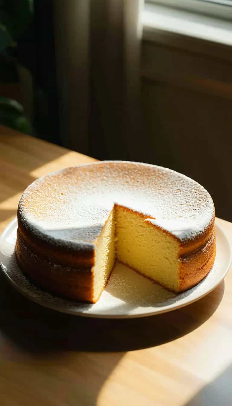 Foto deliciosa de Bolo de Baunilha pronta para servir - Bolos & Cupcakes