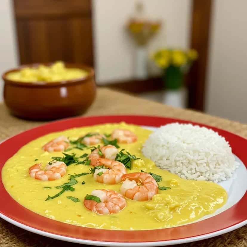 Foto deliciosa de Vatapá de camarão rápido pronta para servir - Outras Receitas