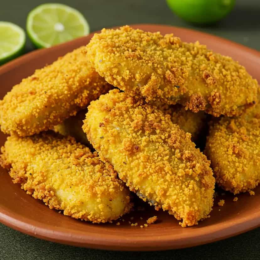 Foto deliciosa de Vermelho Frito Crocante no Fubá pronta para servir - Peixes & Frutos do Mar