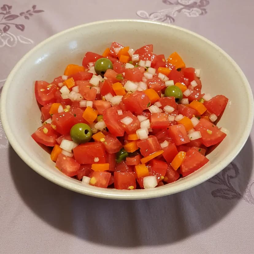 Vinagrete de Cebola e Tomate