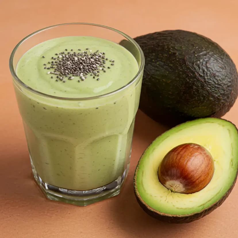 Vitamina Cremosa de Abacate com Chia e Amaranto