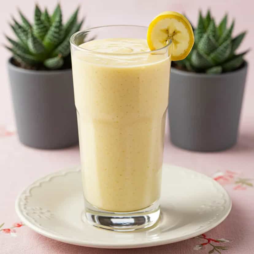 Foto deliciosa de Vitamina Cremosa de Banana pronta para servir - Sucos & Smoothies