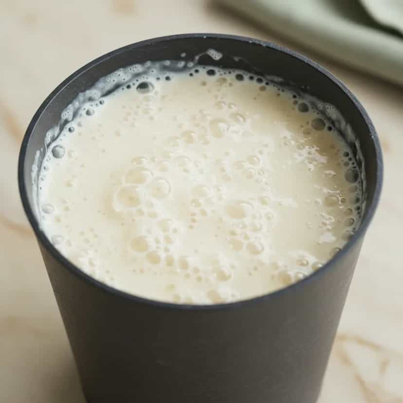 Foto deliciosa de Vitamina Cremosa de Banana Nanica pronta para servir - Sucos & Smoothies