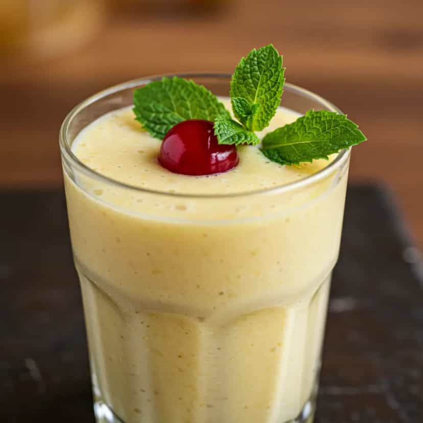 Foto deliciosa de Vitamina Refrescante de Maçã com Soja pronta para servir - Sucos & Smoothies