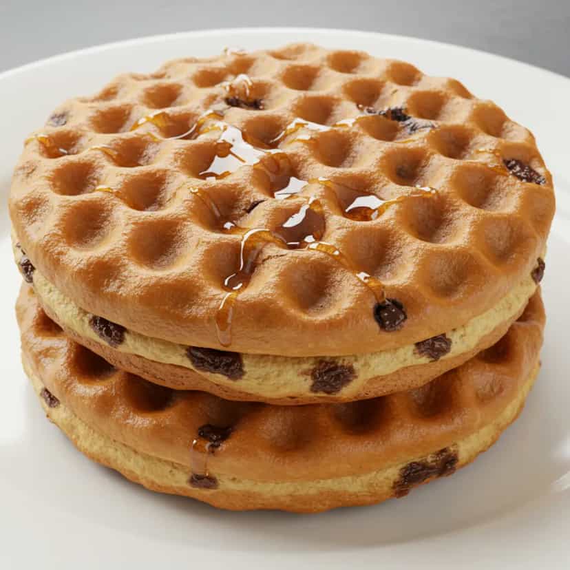 Foto deliciosa de Waffles caseiros pronta para servir - Panquecas & Waffles