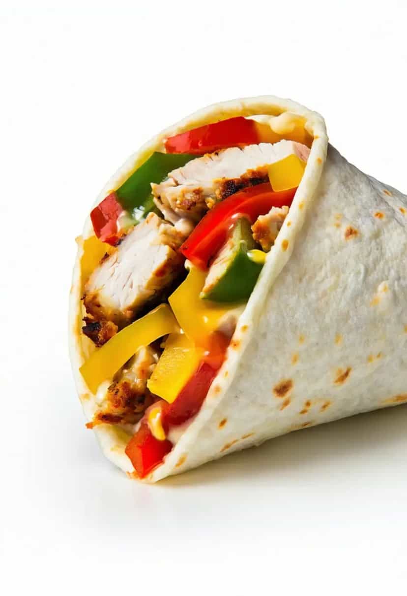 Foto deliciosa de Wrap de Aveia Sem Ovo pronta para servir - Snacks Naturais