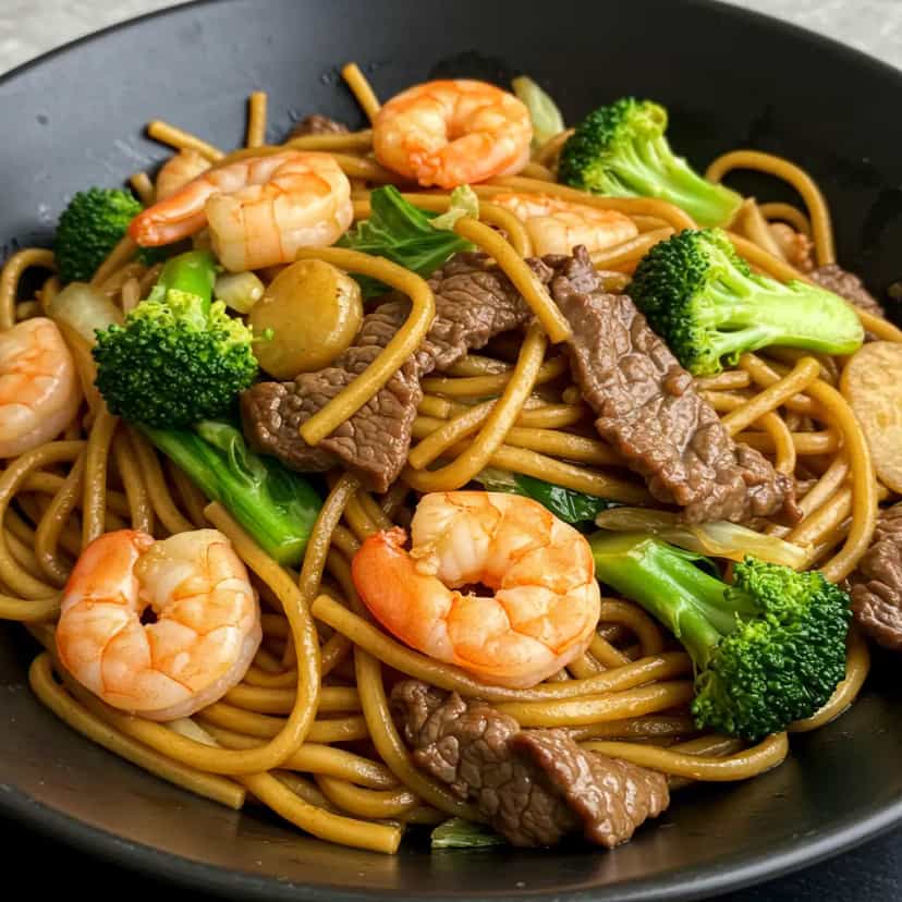 Foto deliciosa de Yakissoba de Camarão pronta para servir - Outras Receitas