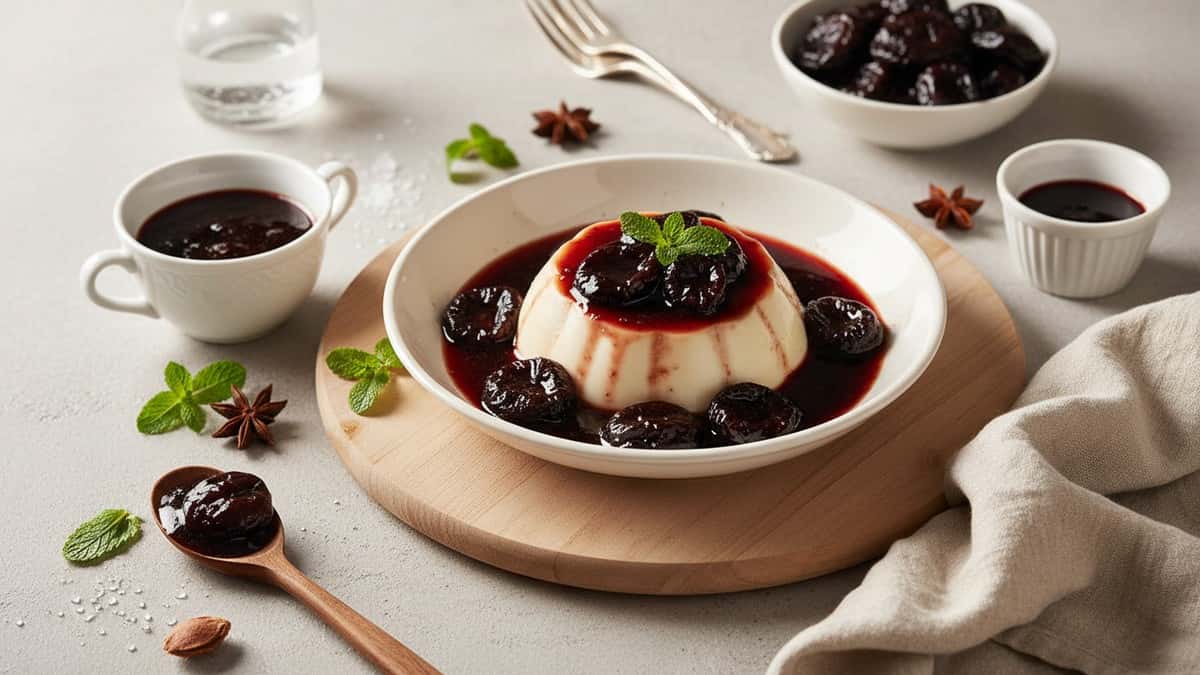 Manjar branco com calda de ameixa: sobremesa tradicional que não pode faltar no Natal