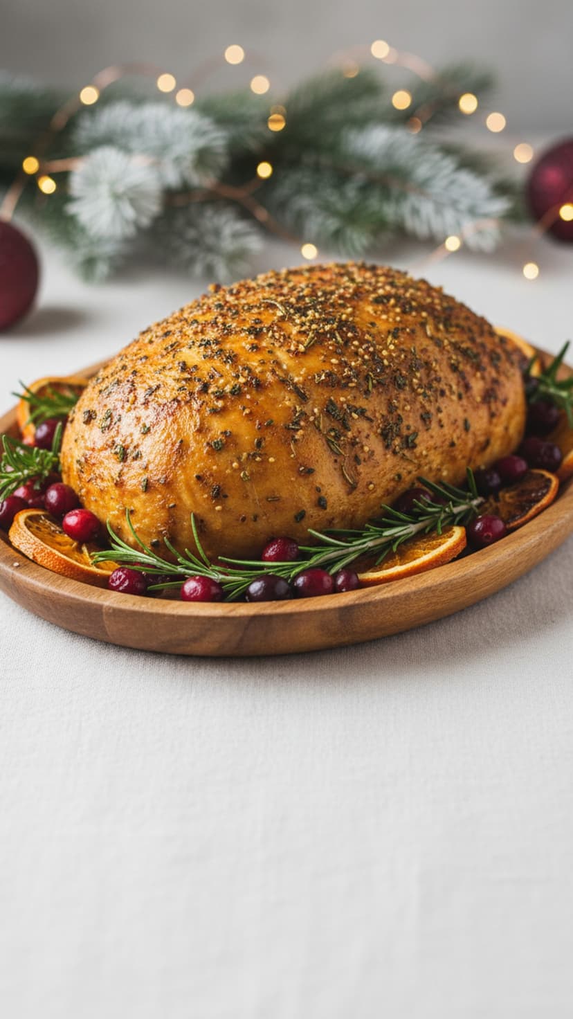 Tofu assado natalino: alternativa vegana ao peru de Natal,Tofu assado natalino