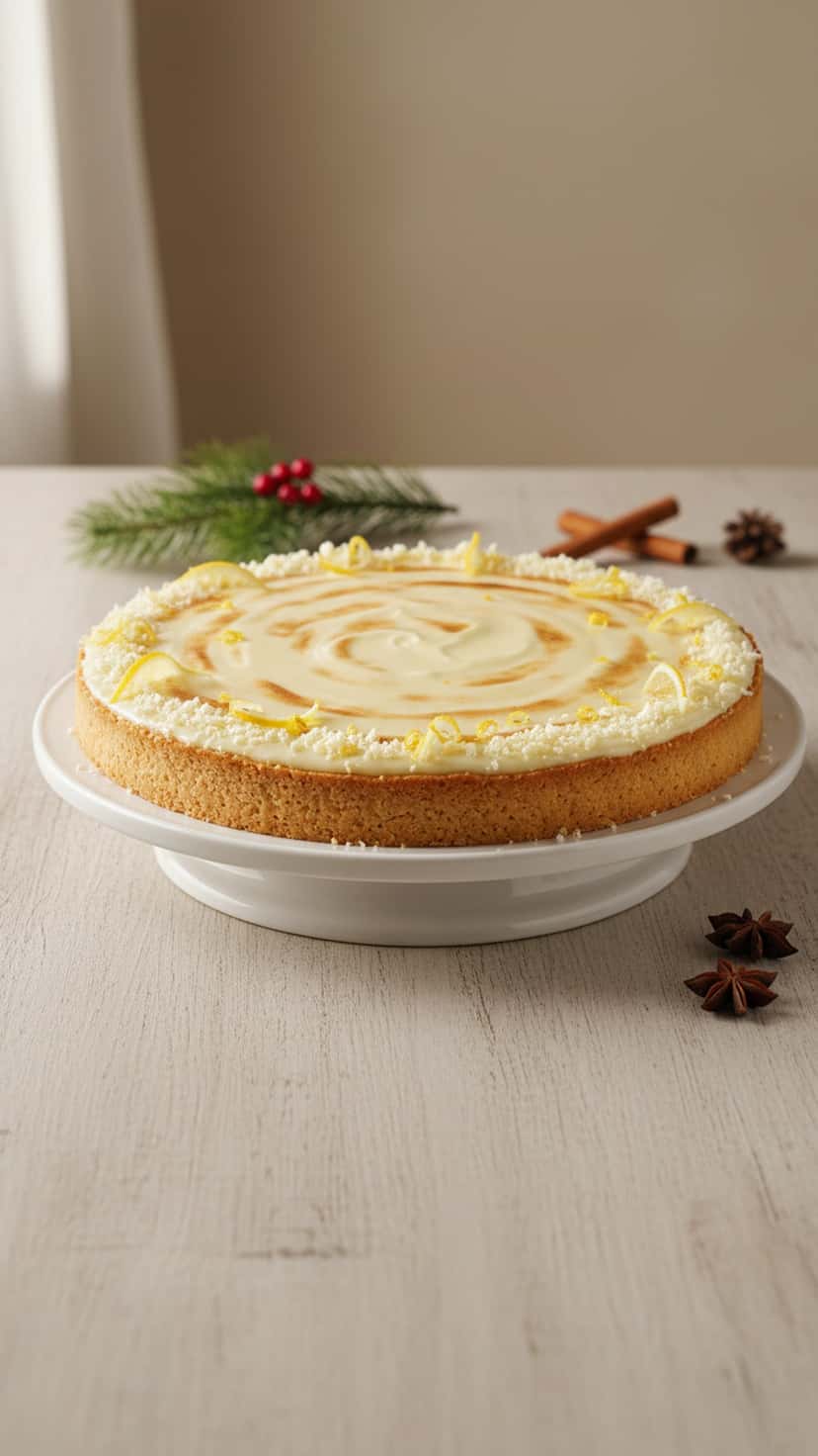 Torta Limão e Chocolate Branco: A opção perfeita para as festas de fim de ano.