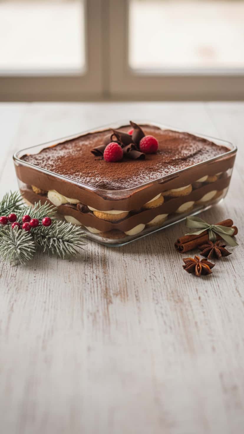 Pavê de Chocolate Cremoso Para a Ceia